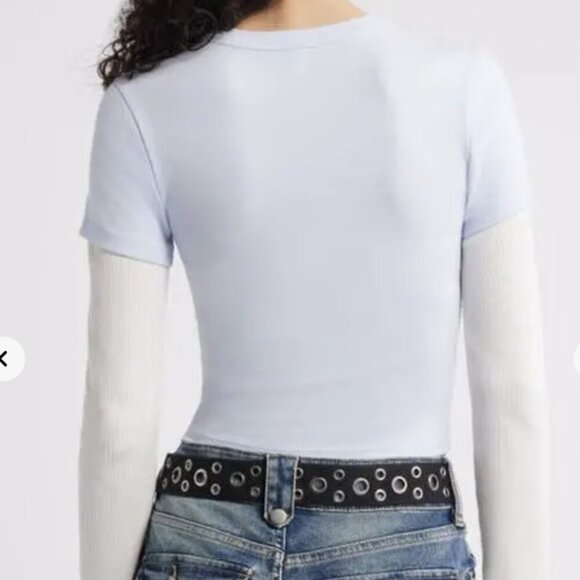 *NWT* BP. Layered Look Long Sleeve T-Shirt Size S - Picture 2 of 4